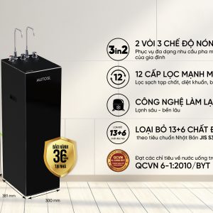 máy lọc nước RO nóng lạnh nguội mutosi mp s129